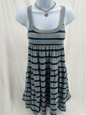 Babydoll Striped 2000s Victorias Secret Pink Mini Dress